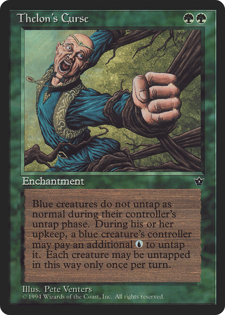 Thelon's Curse (FEM-) [Fallen Empires] MTG Single Wizards of the Coast