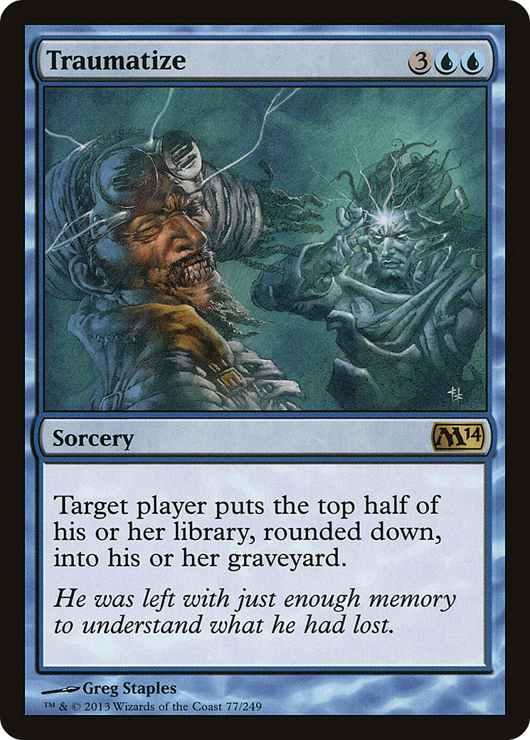 Traumatize (M14-077) [Magic 2014] Foil MTG Single Wizards of the Coast