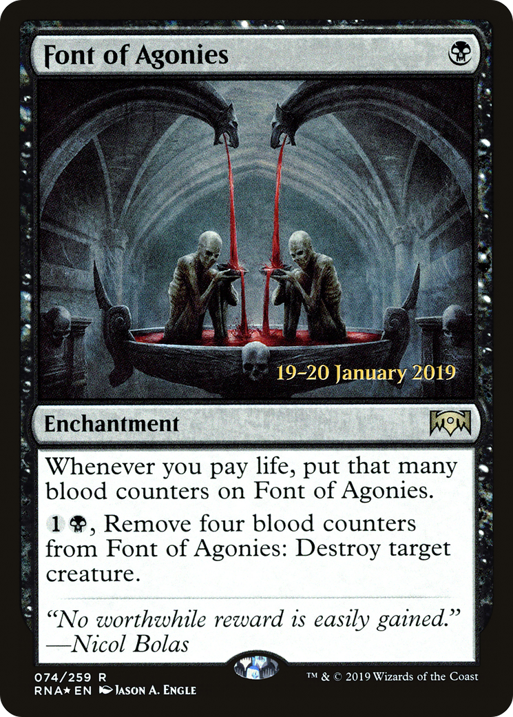 Font of Agonies (PRE-074) [Ravnica Allegiance Promos] Foil MTG Single Wizards of the Coast