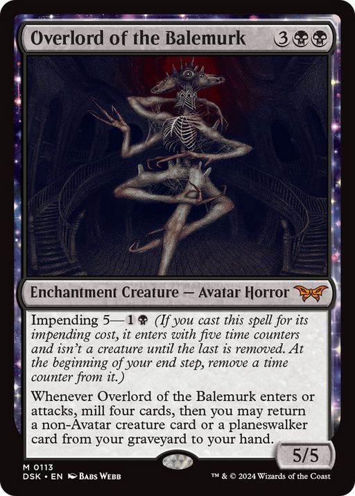 Overlord of the Balemurk (DSK-113) [Duskmourn: House of Horror] Foil MTG Single Wizards of the Coast