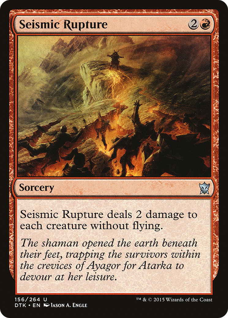 Seismic Rupture (DTK-156) [Dragons of Tarkir] MTG Single Wizards of the Coast