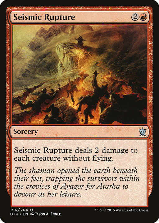 Seismic Rupture (DTK-156) [Dragons of Tarkir] MTG Single Wizards of the Coast