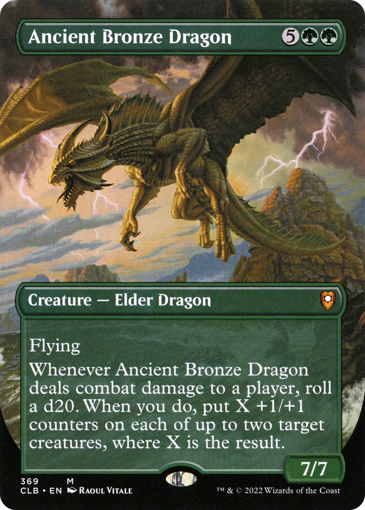 Ancient Bronze Dragon (CLB-369) [Commander Legends: Battle for Baldur's Gate] (Borderless) MTG Single Wizards of the Coast