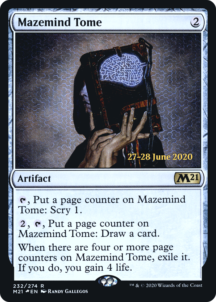 Mazemind Tome (PRE-232) [Core Set 2021 Promos] Foil MTG Single Wizards of the Coast