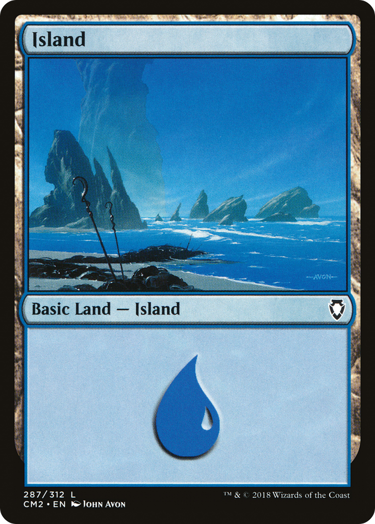 Island (CM2-287) [Commander Anthology Volume II] MTG Single Wizards of the Coast