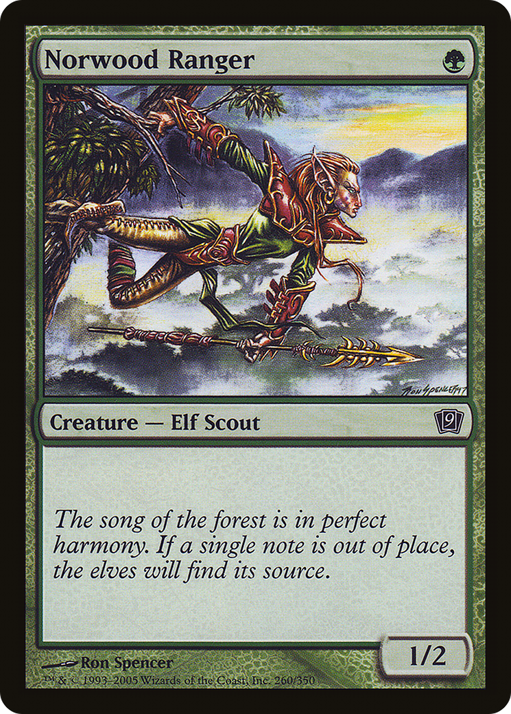 Norwood Ranger (9ED-260) [9th Edition] Foil MTG Single Wizards of the Coast