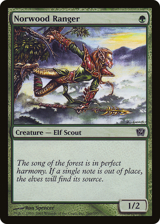Norwood Ranger (9ED-260) [9th Edition] Foil MTG Single Wizards of the Coast