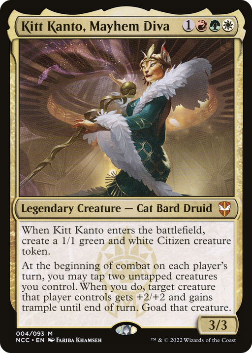 Kitt Kanto, Mayhem Diva (NCC-004) [New Capenna Commander] Foil MTG Single Wizards of the Coast