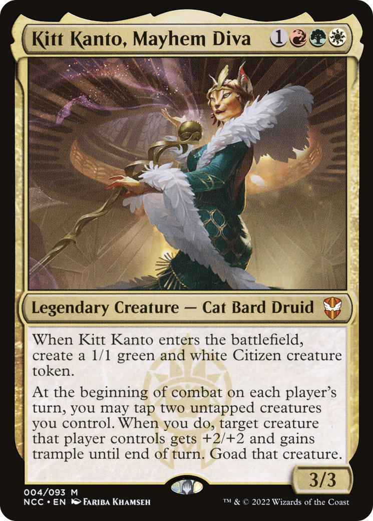Kitt Kanto, Mayhem Diva [Streets of New Capenna Commander] MTG Single Magic: The Gathering