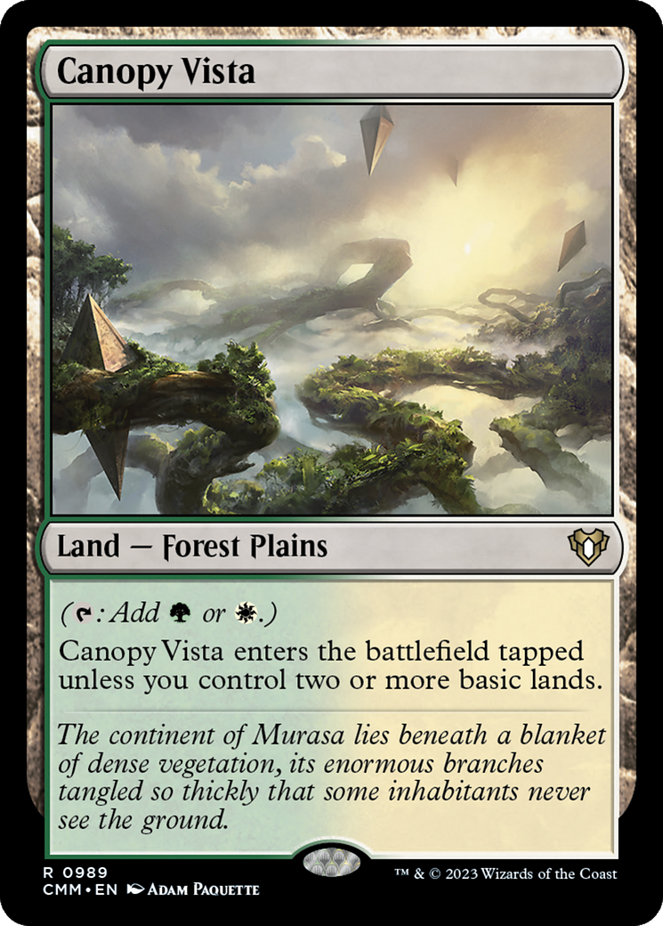 Canopy Vista (CMM-989) [Commander Masters] MTG Single Wizards of the Coast