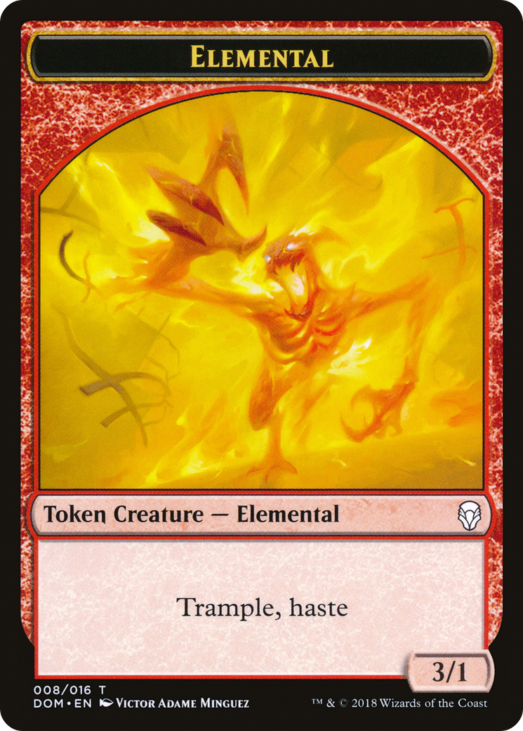Elemental Token (DOM-008) [Tokens] Dominaria Tokens MTG Single Wizards of the Coast