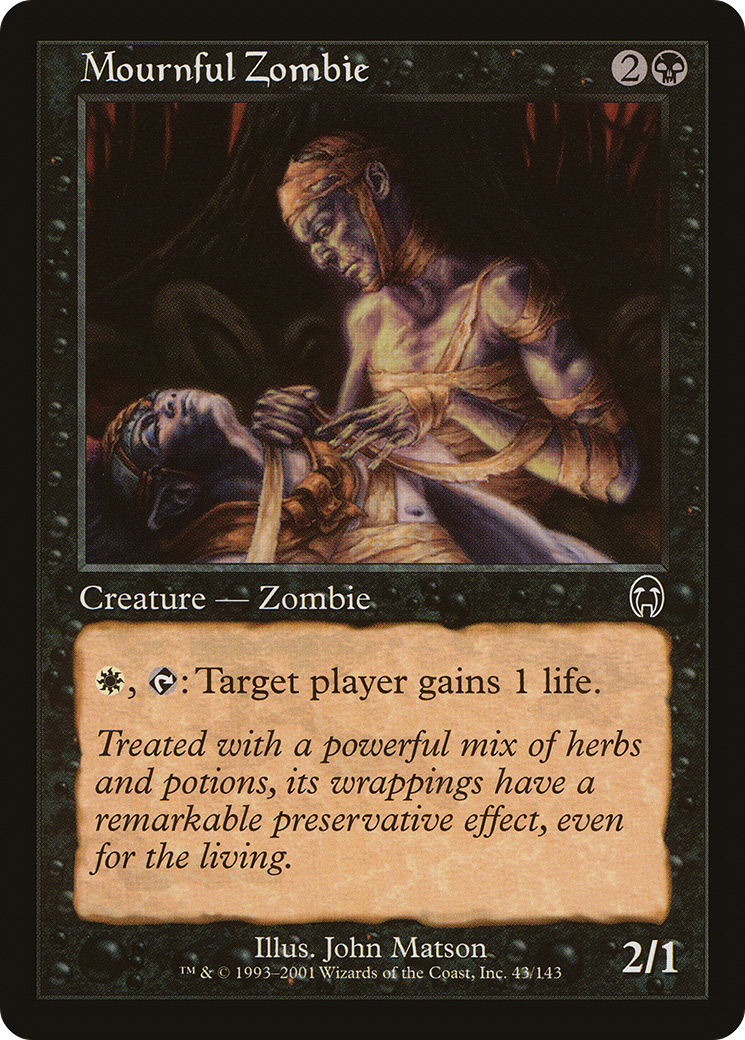 Mournful Zombie (APC-043) [Apocalypse] Foil MTG Single Wizards of the Coast