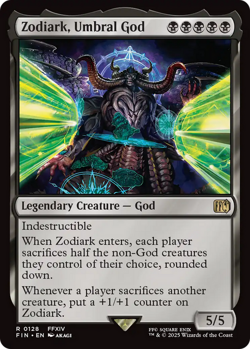 Zodiark, Umbral God (FIN-128) [FINAL FANTASY] Foil MTG Single Wizards of the Coast