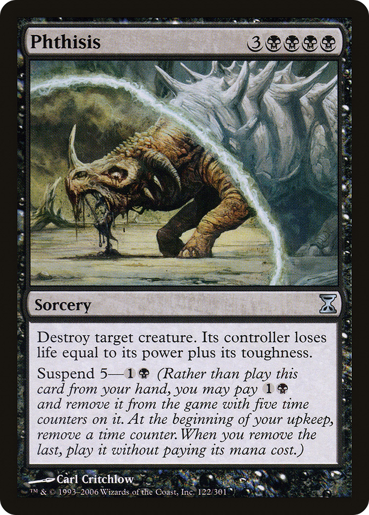Phthisis (TSP-122) [Time Spiral] Foil MTG Single Wizards of the Coast