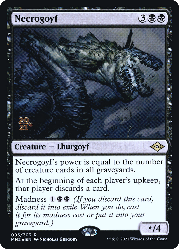 Necrogoyf (PRE-093) [Modern Horizons 2 Promos] Foil MTG Single Wizards of the Coast