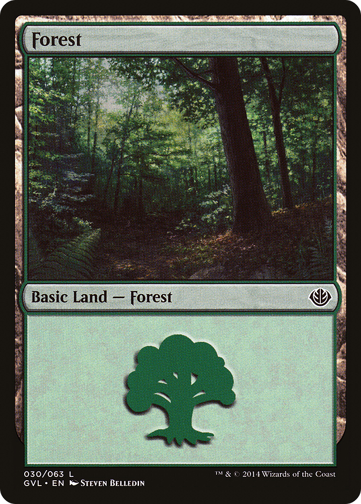 Forest (DD3-030) [Misc] Duel Decks Anthology: Garruk vs. Liliana MTG Single Wizards of the Coast