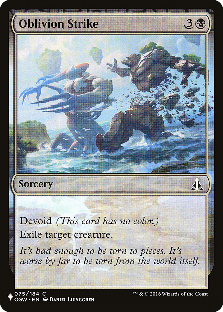 Oblivion Strike (LIST-OGW-75) [Mystery Booster] The List MTG Single Wizards of the Coast