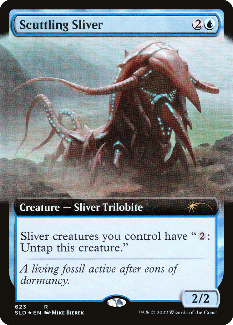 Scuttling Sliver (SLD-623) [Secret Lair] Drop (Extended Art) Foil MTG Single Wizards of the Coast