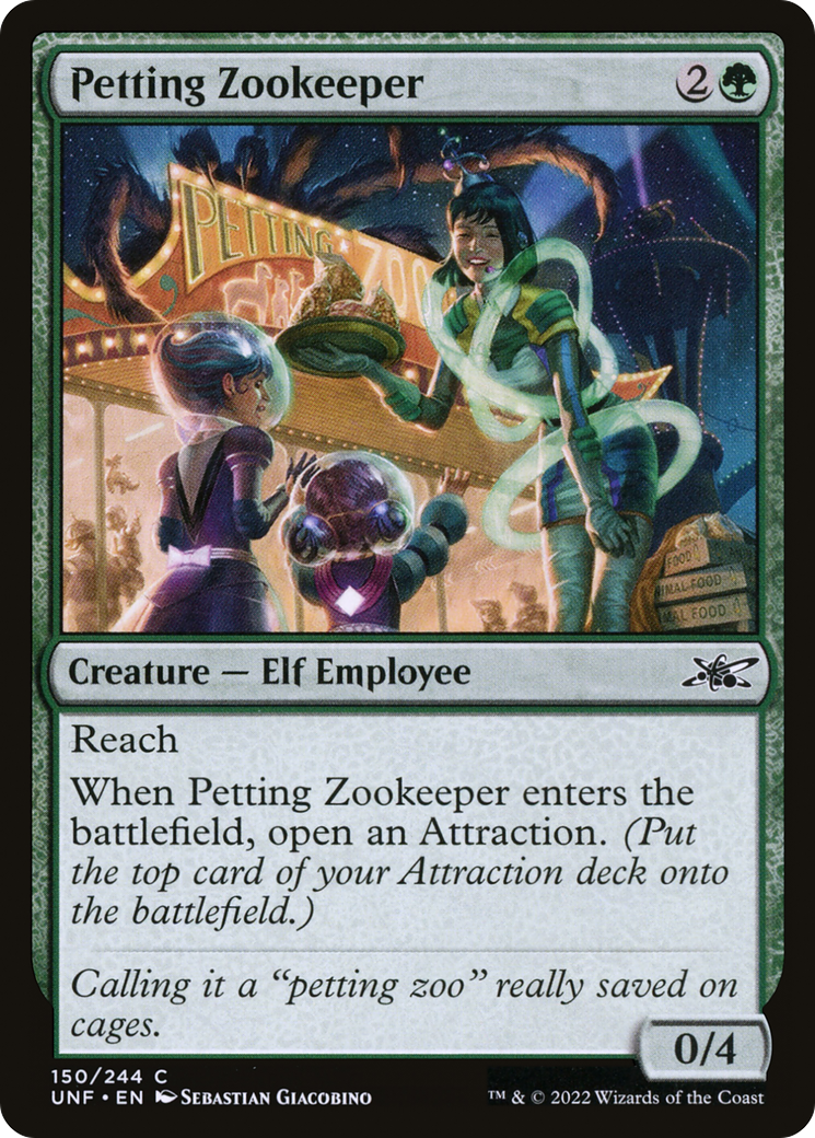 Petting Zookeeper (UNF-150) [Unfinity] Foil MTG Single Wizards of the Coast