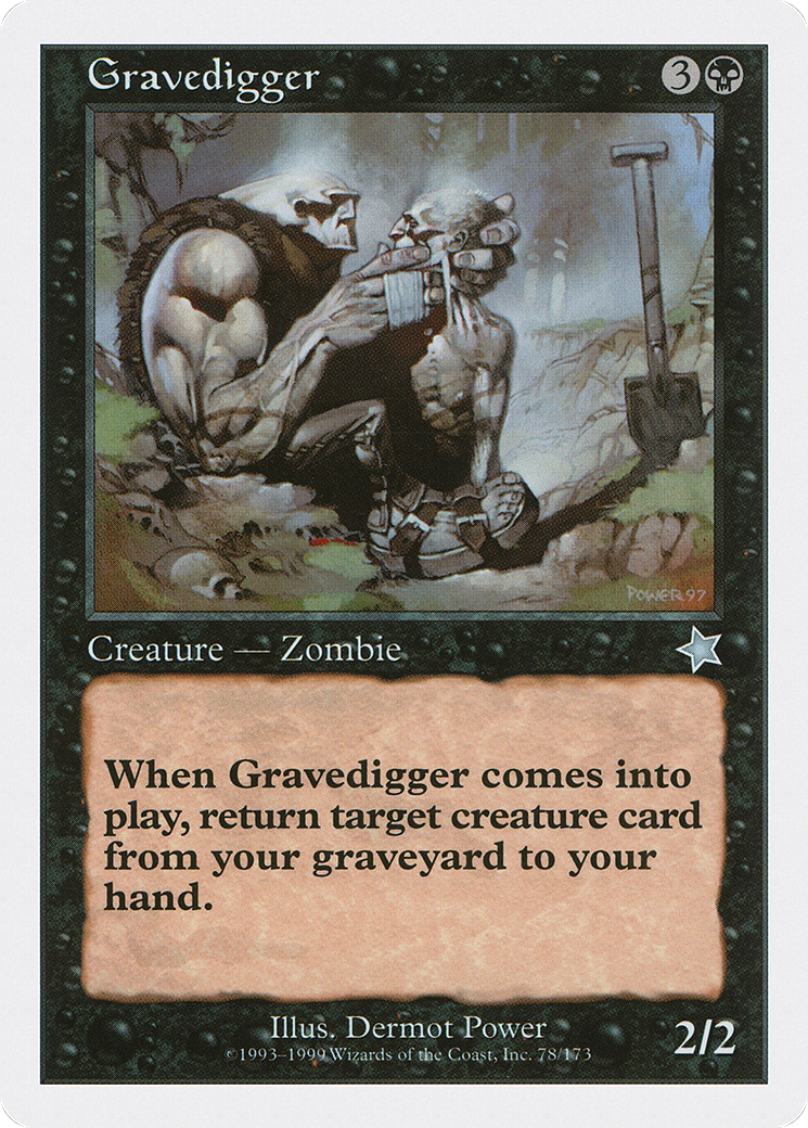 Gravedigger (S99-078) [Misc] Starter 1999 MTG Single Wizards of the Coast