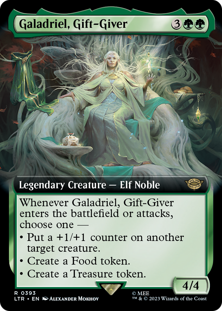 Galadriel, Gift-Giver (LTR-393) [The Lord of the Rings: Tales of Middle-earth] (Extended Art) MTG Single Wizards of the Coast