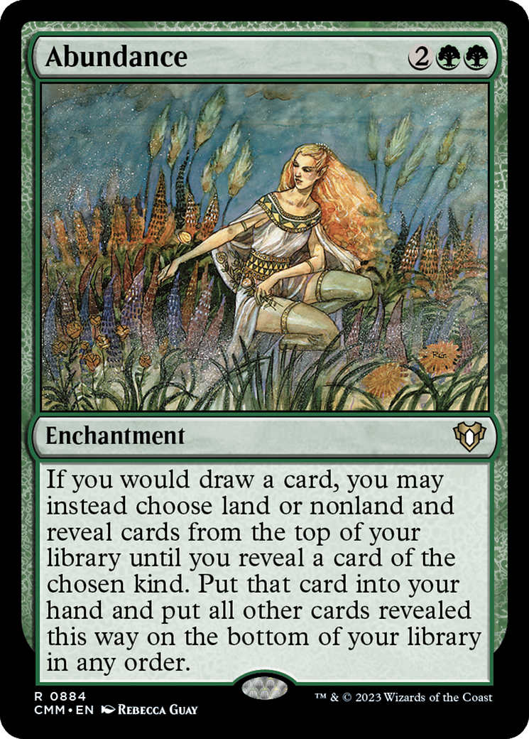 Abundance (CMM-884) [Commander Masters] MTG Single Wizards of the Coast