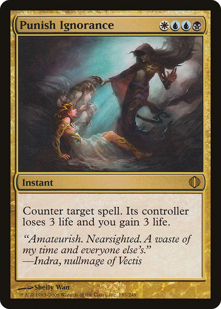 Punish Ignorance (ALA-183) [Shards of Alara] MTG Single Wizards of the Coast