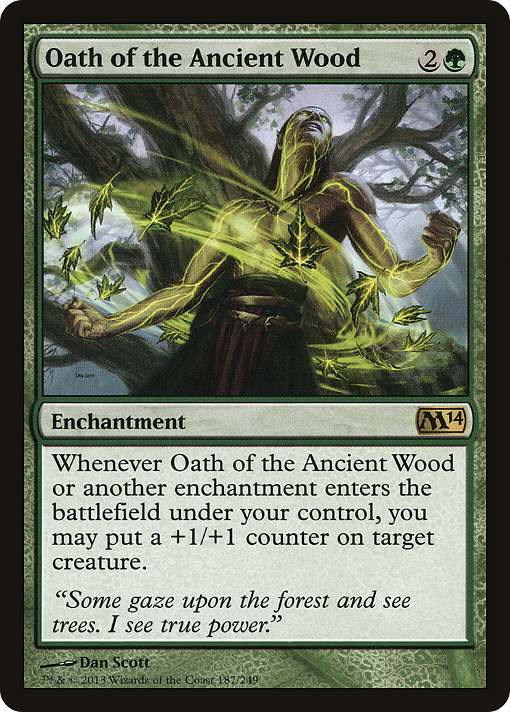 Oath of the Ancient Wood (M14-187) [Magic 2014] Foil MTG Single Wizards of the Coast