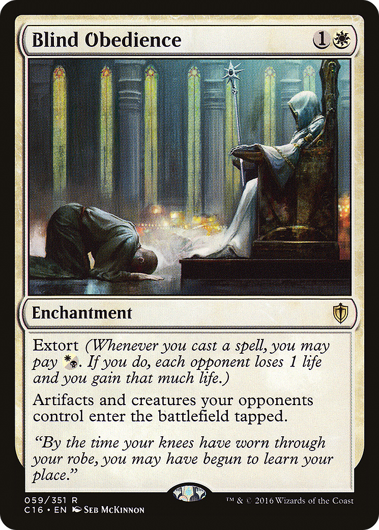 Blind Obedience [Commander 2016] MTG Single Magic: The Gathering