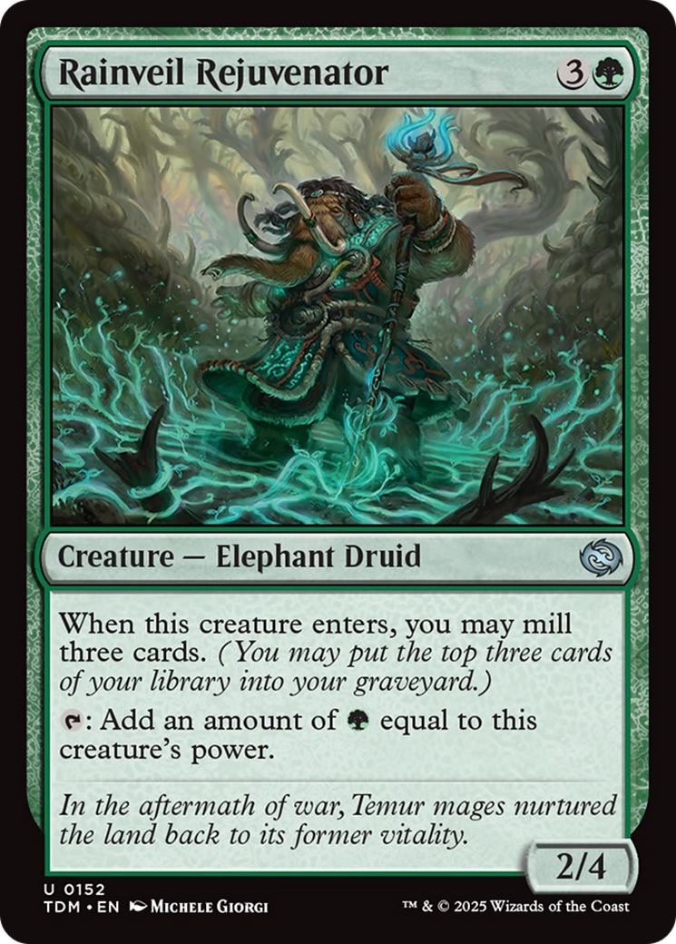 Rainveil Rejuvenator (TDM-152) [Tarkir: Dragonstorm] Foil MTG Single Wizards of the Coast
