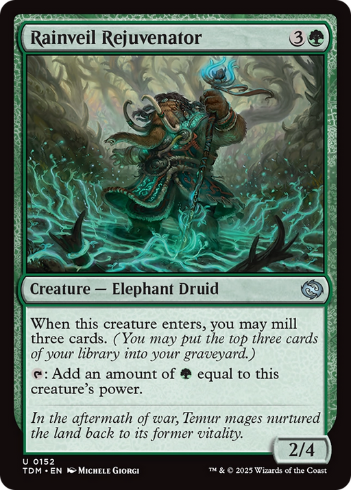 Rainveil Rejuvenator (TDM-152) [Tarkir: Dragonstorm] Foil MTG Single Wizards of the Coast