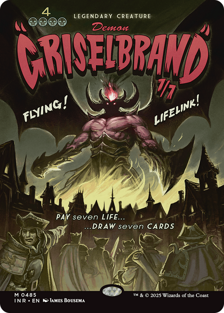 Griselbrand (INR-485) [Innistrad Remastered] (Showcase) (Borderless) Foil MTG Single Wizards of the Coast