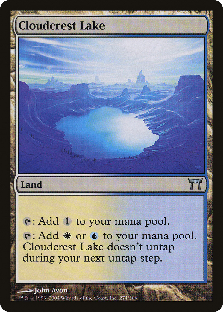 Cloudcrest Lake (CHK-274) [Champions of Kamigawa] Foil MTG Single Wizards of the Coast
