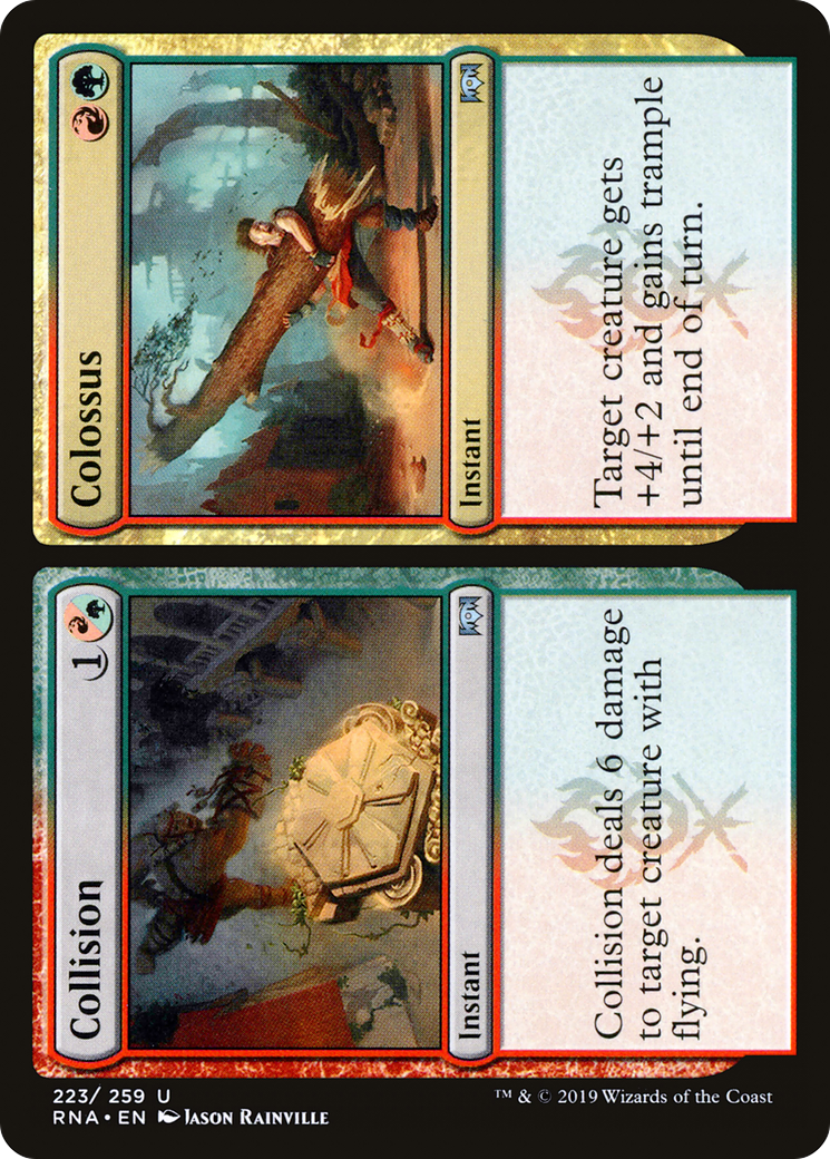 Collision // Colossus (RNA-223) [Ravnica Allegiance] MTG Single Wizards of the Coast