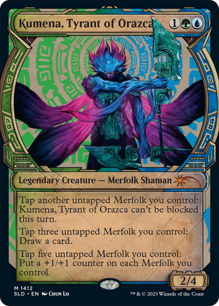 Kumena, Tyrant of Orazca (SLD-1412) [Secret Lair] Drop (Showcase) MTG Single Wizards of the Coast