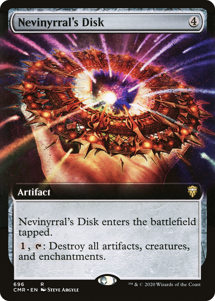 Nevinyrral's Disk (CMR-696) [Commander Legends] (Extended Art) MTG Single Wizards of the Coast