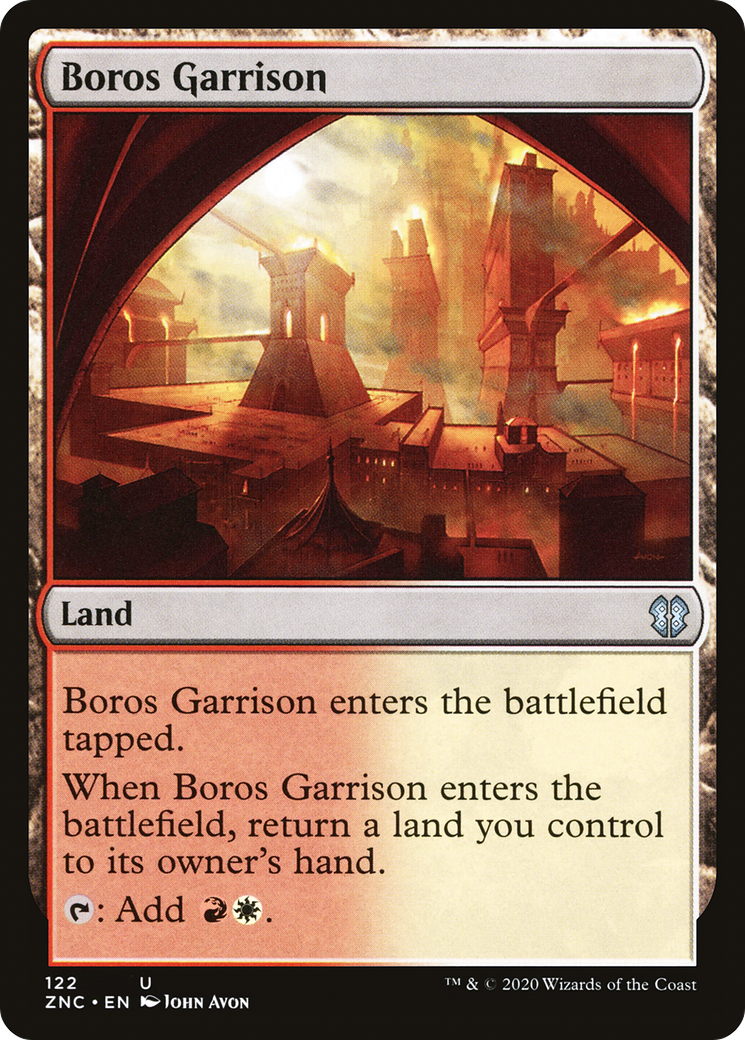 Boros Garrison (ZNC-122) [Zendikar Rising Commander] MTG Single Wizards of the Coast