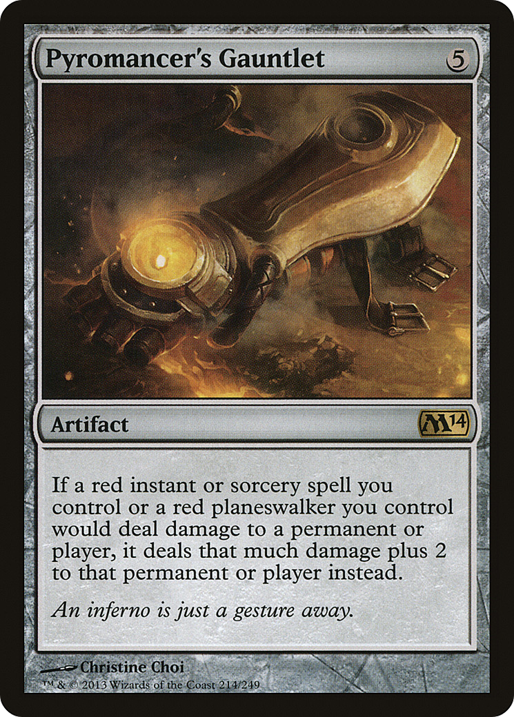 Pyromancer's Gauntlet (M14-214) [Magic 2014] Foil MTG Single Wizards of the Coast