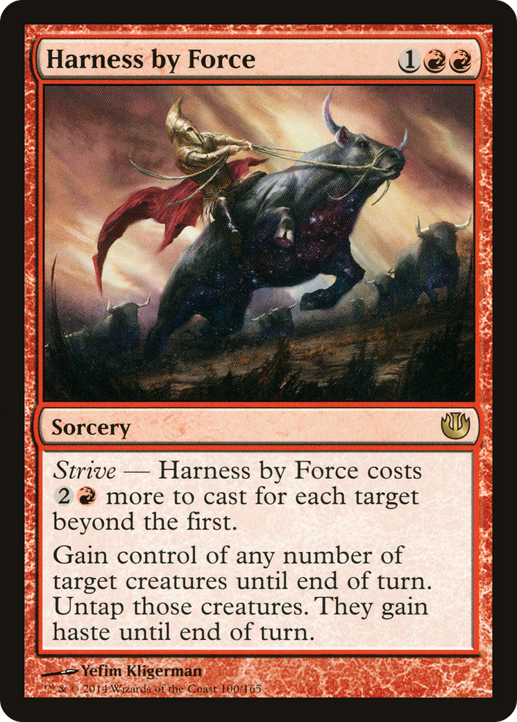 Harness by Force (JOU-100) [Journey into Nyx] Foil MTG Single Wizards of the Coast