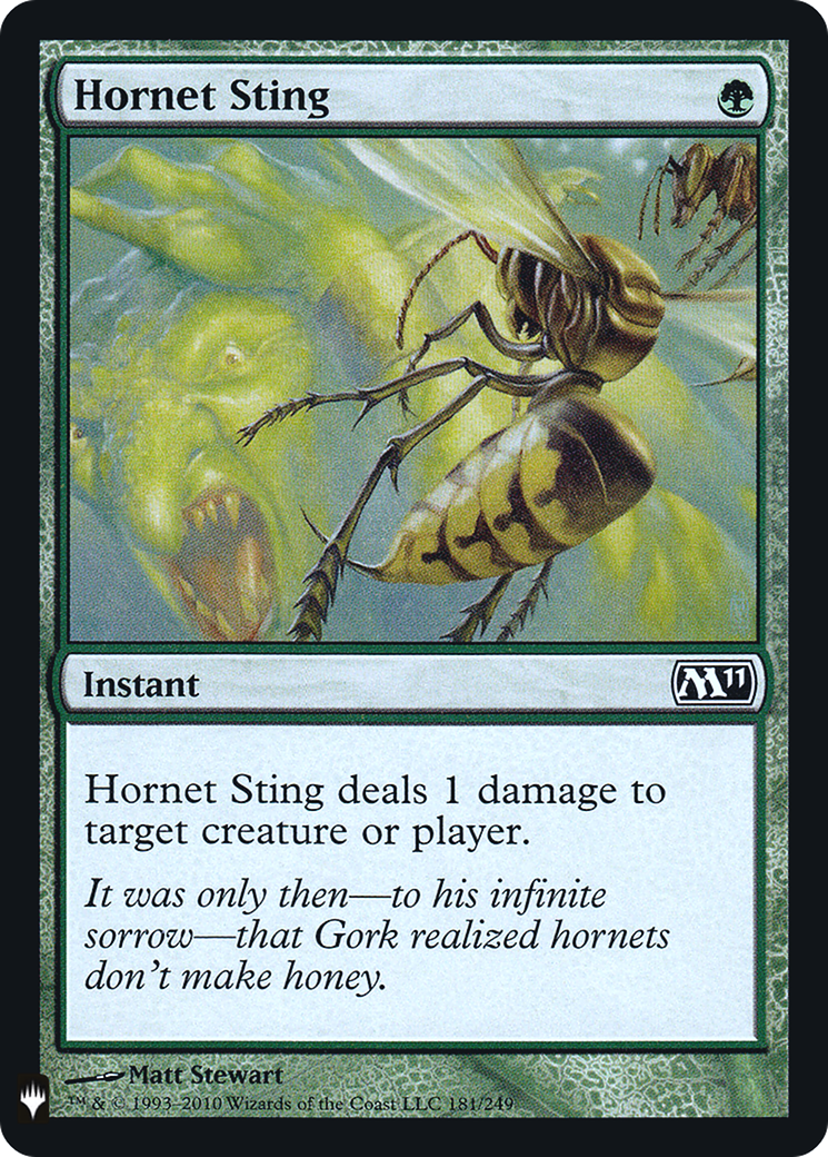 Hornet Sting (LIST-M11-181) [Mystery Booster] The List Foil MTG Single Wizards of the Coast