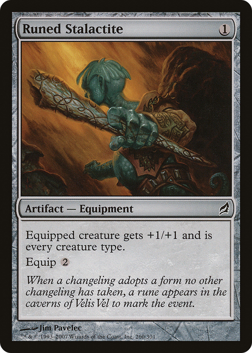 Runed Stalactite (LRW-260) [Lorwyn] MTG Single Wizards of the Coast