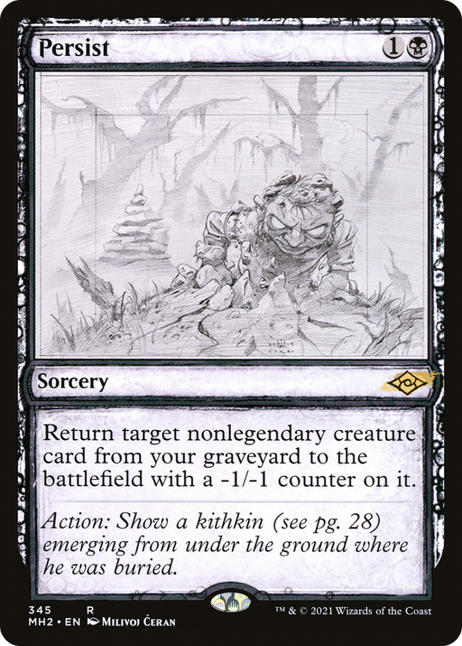 Persist (MH2-345) [Modern Horizons 2] (Showcase) Foil MTG Single Modern Horizons 2