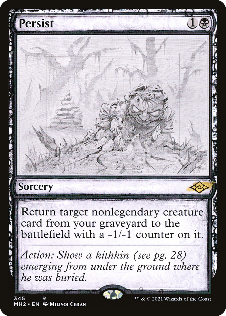 Persist (MH2-345) [Modern Horizons 2] (Showcase) MTG Single Modern Horizons 2