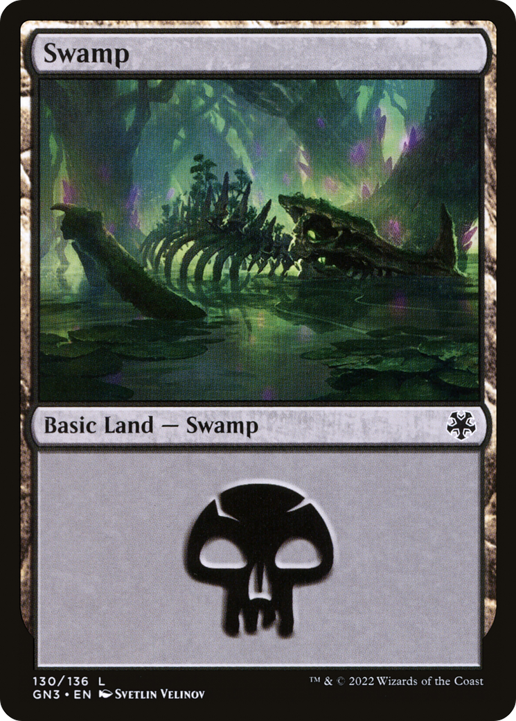 Swamp (GN3-130) [Misc] Game Night: Free-for-All MTG Single Wizards of the Coast