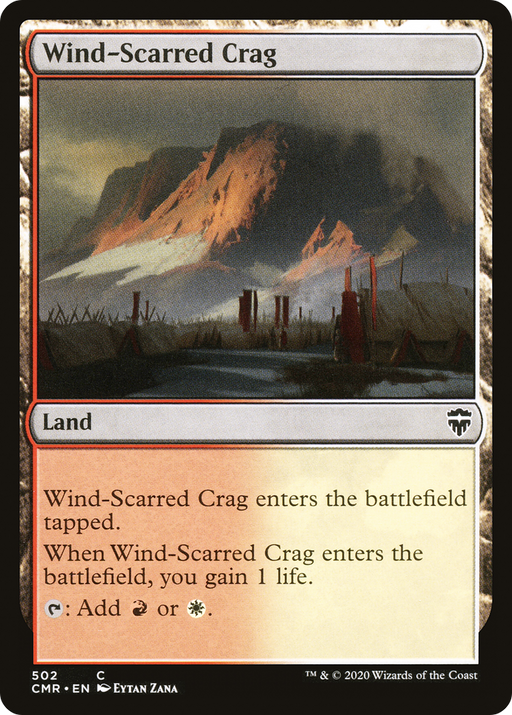 Wind-Scarred Crag (CMR-502) [Commander Legends] MTG Single Wizards of the Coast