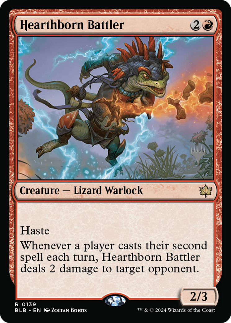 Hearthborn Battler (PPBLB-139) [Bloomburrow Promos] Foil MTG Single Wizards of the Coast