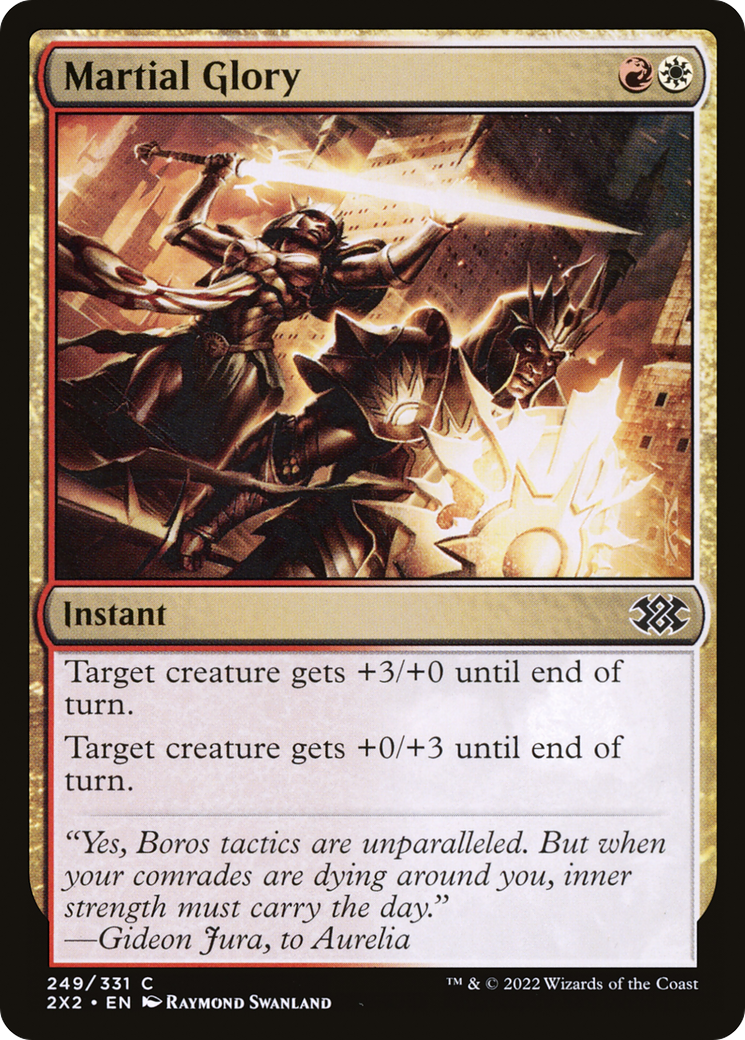 Martial Glory (2X2-249) [Double Masters 2022] Foil MTG Single Wizards of the Coast