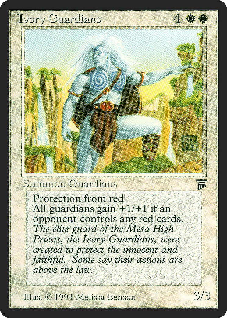 Ivory Guardians (LEG-) [Oldschool] Legends MTG Single Wizards of the Coast
