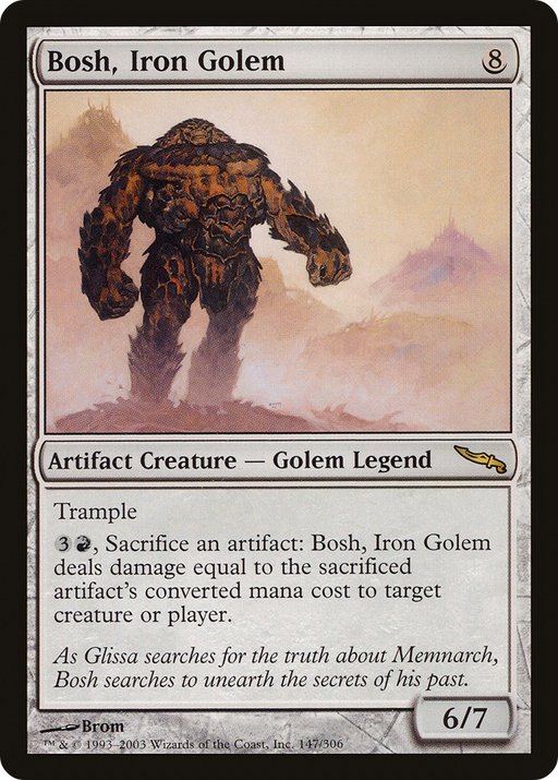 Bosh, Iron Golem (MRD-147) [Mirrodin] MTG Single Wizards of the Coast