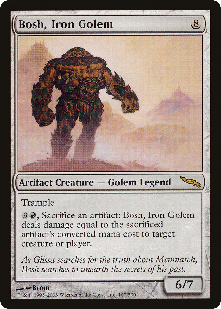 Bosh, Iron Golem (MRD-147) [Mirrodin] Foil MTG Single Wizards of the Coast